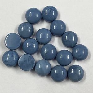 Vente en gros de cabochons ronds lisses en opale bleue naturelle authentique de 9 mm, pierres précieuses en vrac, fournisseur de pierres pour pendentifs - Product Image 2