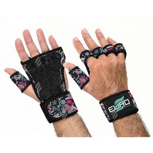 Guantes de levantamiento de pesas cómodos personalizados OEM en neopreno que ofrecen palmas acolchadas, soporte para muñecas y diseño duradero - Product Image 1