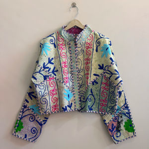 Assorted Lot Of Suzani Kantha Handmade <b>Jacket</b> Reversible Boho <b>Hippie</b> Style Quilted <b>Jacket</b> For Women - Product Image 1