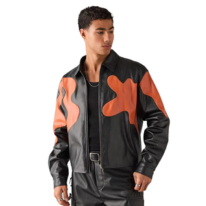 Chaqueta de moto de seda de alta calidad para hombre, estilo urbano, con cremallera, cuello alto, talla grande, calefactable, para invierno, venta al por mayor - Product Image 4