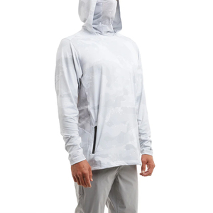 Camisas de pesca con capucha y manga larga, ropa de camuflaje para pesca, camisa anti-UV UPF 50+, de secado rápido, para hombre, sudadera verde para pesca - Product Image 5