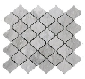 Lantern <b>Mosaic</b> Stone Tile Polished Irregular Shape Modern Bathroom Interior Wall Water Resistant 8mm - Product Image 5