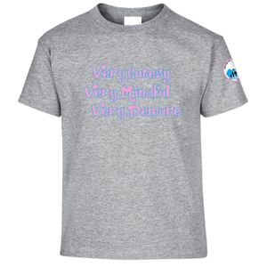 เสื้อยืดคอกลมแขนสั้นสีเทาเฮเทอร์สำหรับวัยรุ่นพร้อมดีไซน์กราฟิกสำหรับโรงเรียน เสื้อผ้าสตรีทแวร์ที่สวมใส่สบายทุกวัน - Product Image 1
