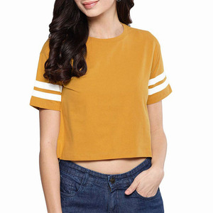 Women's Oversized Workout <b>Cropped</b> T Shirts Crew Neck Short Sleeve Casual Loose Summer Crop Tee <b>Tops</b> Cotton - Product Image 1