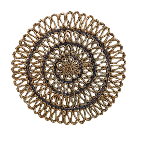 Kitchen Essential Seagrass <b>Table</b> <b>Mats</b> <b>Round</b> Woven Straw Placemats Natural Wicker Chargers for Daily Protection - Product Image 1