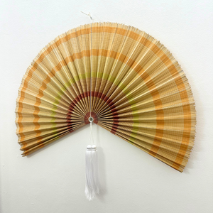 Cheap Price Wholesale Bamboo Fan <b>Wall</b> <b>Decor</b> with Tassel Boho Bedroom Living Room <b>Decor</b> Bamboo Fan Headboard from Vietnam - Product Image 2
