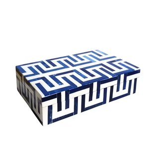 Handmade High Quality Resin Crafts Jewelry <b>Box</b> Multi-Purpose Decorative <b>Storage</b> Bone Inlay Home Decorative <b>Box</b> - Product Image 1