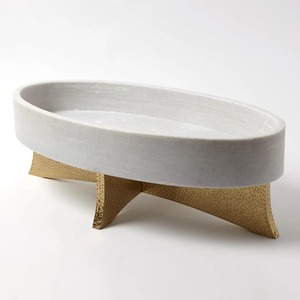 Bol décoratif en marbre et métal, idéal pour la décoration intérieure, les centres de table et les présentations élégantes, vente en gros depuis l'Inde - Product Image 3