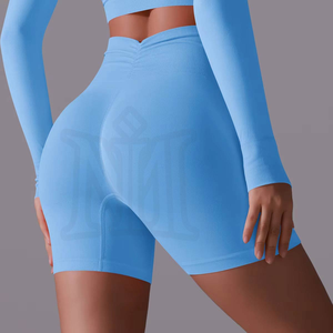 Leggings de yoga sans couture délavés à l'acide pour femmes, pantalons d'entraînement athlétiques très extensibles, leggings de sport pour femmes en gros, marque privée OEM - Product Image 6