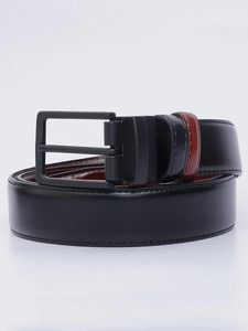 Cinturones Reversibles de Cuero Genuino Personalizados, Cinturones de Alta Calidad para Hombre, Hebilla de Aleación para Jeans de Lujo, Bordado Personalizado - Product Image 4