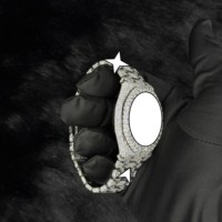 Montre de luxe unisexe avec breloques, mouvement mécanique en moissanite VVS, boîtier en acier inoxydable, cadran analogique en verre, date automatique, emballage inclus