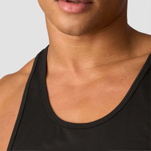 Camisetas sin mangas para hombre 100% algodón, transpirables, acanaladas, absorbentes de sudor, para gimnasio y fitness. - Product Image 3