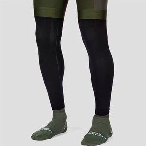 Jambières pour femmes à motif géométrique en Spandex et Polyester non tissé, chaudes, pour usage quotidien, imprimé floqué épais, ajustables, vert et noir - Product Image 1