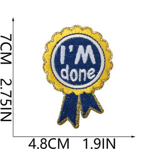 Luxury Custom Logo Embroidered Woven Badge <b>Iron</b> On Clothing Patch for Jackets Hats Uniforms Jeans and Promotional Apparel - Product Image 4