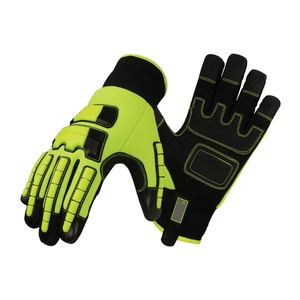 ถุงมือช่าง ทนแรงกระแทก ป้องกันไฟฟ้าสถิต ทนความร้อน ยี่ห้อ Amara  ขอบนีโอพรีน หนังสังเคราะห์ ระบายอากาศได้ดี - Product Image 1