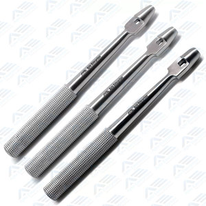 Juego de punzones de tejido dental de 3 piezas, instrumentos quirúrgicos rectos de 4mm, 5mm y 6mm para la preparación del sitio del implante y tejido blando - Product Image 1