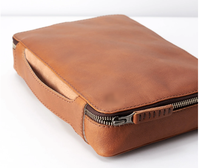 Funda de Piel Sintética para Portátil con Correas Elásticas y Múltiples Compartimentos - Bolsa Organizadora Multifuncional para Portátil - Solo Funda