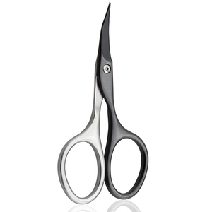 Professional Beauty Stainless Steel Black <b>Cuticle</b> <b>Scissors</b> Durable Sharp Curved Fine Tip for Nail Art With Customized Logo - Product Image 1