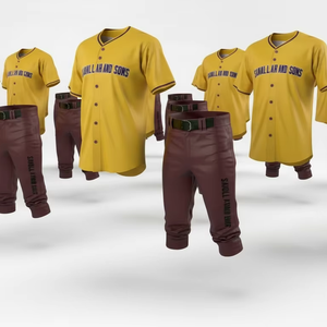Ensemble de maillots de baseball personnalisés pour équipes, hommes et femmes, respirant, léger, vêtements de sport, fournisseur en gros, OEM - Product Image 2