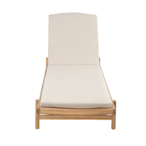 Tumbona de madera para exteriores con cojines, ideal para piscina o jardín - Product Image 3