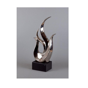 Sculpture en métal en forme de visage, design spécial, collection d'art, statue en aluminium - Product Image 1