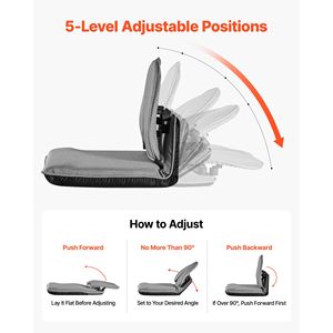 Sedia da Gaming Ergonomica con 5 Posizioni Regolabili, Telaio in Metallo Pieghevole e Robusto, Supporto Lombare in Schiuma Riciclata, Sedia da Terra - Product Image 3