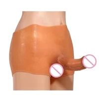 ซิลิโคนที่สมจริงแบบกลวงสำหรับผู้ใหญ่อวัยวะเพศชายเกย์เลสเบี้ยนสวมใส่ได้เซ็กส์ทอยอินเดียรวมซิลิโคนเหมือนจริง - Product Image 3