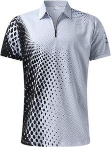 ACCLAIM MASONIC INTERNATIONAL Polos pour hommes personnalisés en polyester/coton à motif cocotier, séchage rapide, haute extensibilité, vente en gros - Product Image 6