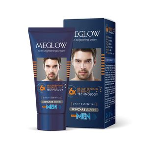 Crema Aclarante y Blanqueadora de Piel Meglow para Hombres |   Ayuda a reducir las manchas oscuras, previene la pigmentación y unifica el tono de la piel. |   1.76oz (50g) - Product Image 1