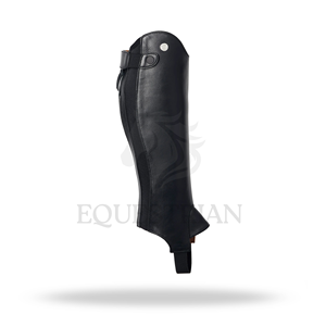 Horse Riding <b>Half</b> <b>Chaps</b> Customized Equestrian Leather <b>Chaps</b> for Training Riding and Competition Use - Product Image 4