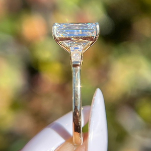 IGI Certified Emerald Lab Grown Diamond Engagement <b>Ring</b> Wedding <b>Ring</b> 3.65Carat Yellow <b>Gold</b> <b>14k</b> Party Gift Jewelry - Product Image 3