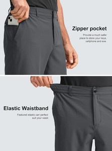 Pantalones Cortos de Hombre con Bloques de Color, Tela Personalizada, Pantalones Cortos Casuales de Golf, Pantalones Chinos de Calidad al por Mayor - Product Image 3