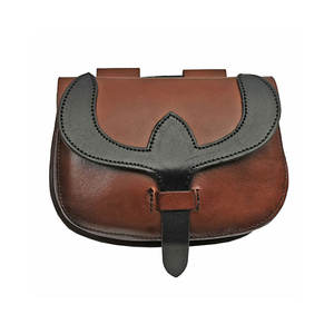 Sac banane unisexe en cuir véritable de haute qualité, noir, nouveau sac de taille, pochette de voyage, vente en gros, mode - Product Image 1