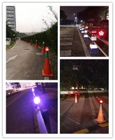 Feu de signalisation solaire OWLEYE SWLN12 12 LED, clignotant haute intensité, étanche IP66, certifié CE ISO9001, prismatique haute intensité
