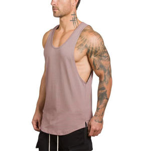 Débardeur Homme Sans Manches en Coton Pur de Haute Qualité pour Fitness et Sport – Col en V Profond, Couleur Unie, Ourlet Arrondi – Idéal Été - Product Image 5