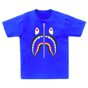 T-shirt imprimé bouche de requin en jersey 100 % coton orange, coupe décontractée, séchage rapide, manches courtes – Meilleures ventes - Product Image 4