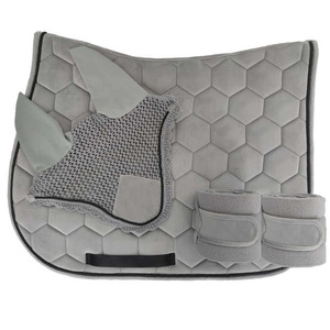 Juego de sudaderos de terciopelo multiusos personalizados, colección de sudaderos para equitación, vendas para caballos y velos antimosquitos, ¡gran oferta! - Product Image 1