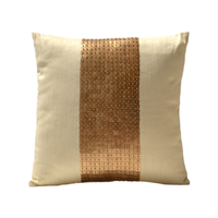 100% soie velours coussin couvre luxe brodé Animal/impression/motif de points caché fermeture à glissière décoratif lin maison extérieur