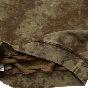 Sweat à capuche oversize délavé à l'acide avec motif camouflage, poche kangourou, capuche à cordon et poignets côtelés pour le streetwear - Product Image 5