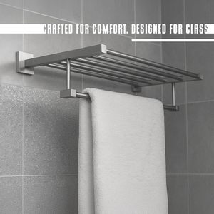 Porte-serviettes en métal au design attrayant pour la salle de bain, de qualité supérieure, disponible à un prix plus bas - Product Image 4