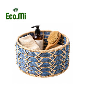 Panier artisanal de haute qualité pour la vente en gros - Prix d'usine - Boîte cadeau 100% tissée à la main en fibre de papier kraft du Vietnam - Product Image 2