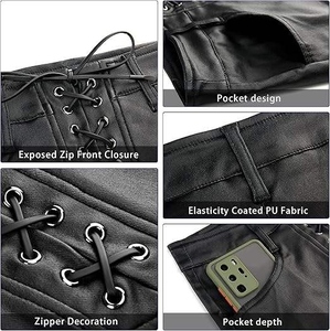 Shorts en cuir disco pour femmes, shorts sexy pour sorties nocturnes, shorts pour soirées en club, mode tendance, prix abordable, nouveau design. - Product Image 2