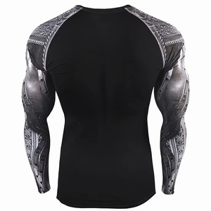 <b>Compression</b> <b>Shirt</b> Men's T-<b>Shirt</b> Long Sleeve Black Top Fitness Skin Quick Dry Breathable Casual Long T-<b>Shirt</b> - Product Image 2