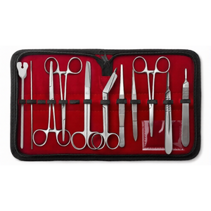 ชุดเครื่องมือผ่าตัดเล็กแบบใช้มือ 18 ชิ้น ผลิตจากเหล็กกล้าไร้สนิมเยอรมัน ใช้ซ้ำได้ พร้อมกระเป๋าพกพาฟรี - Product Image 2
