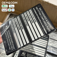 Placas de Identificación Metálicas Adhesivas de Aluminio Anodizado Cepillado con Número de Serie Industrial Marino Personalizado, Serigrafía Azul para Equipos