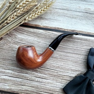Pipa de Fumar de Madera Natural Hecha a Mano, Duradera, Ecológica, Reutilizable, con Logotipo Personalizado, Estilo Vintage, Portátil, por el Fabricante - Product Image 1