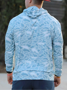 Sudadera de Pesca Ultra Transpirable con Tela Resistente a los Rayos UV para Pescadores, Sudadera de Pesca para Hombre con Paneles de Ventilación Refrigerantes - Product Image 2