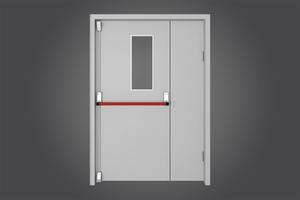 Puerta de Acero Contra Incendios de Calidad Premium con Sello Antihumo para Proyectos Comerciales, Industriales y de Edificios Públicos Disponible para la Venta - Product Image 4