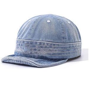 Gorra de Béisbol Unisex de Mezclilla, 6 Paneles, Ajustable, Lavada, de Color Sólido, Informal, para Primavera/Verano - Product Image 6