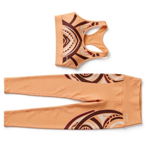 Conjunto de Yoga para Mujer Amkoor de 2 Piezas: Sujetador Deportivo Racerback y Leggings de Cintura Alta con Control de Abdomen y Absorción de Sudor - Product Image 3